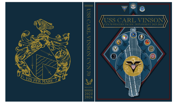 USS Carl Vinson (CVN 70) 2023 - 2024 Deployment Cruisebook - Bluewater Publishing