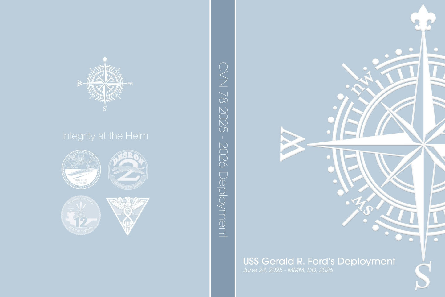 USS Gerald R. Ford (CVN 78) 2025 - 2026 Deployment Cruisebook - Bluewater Publishing