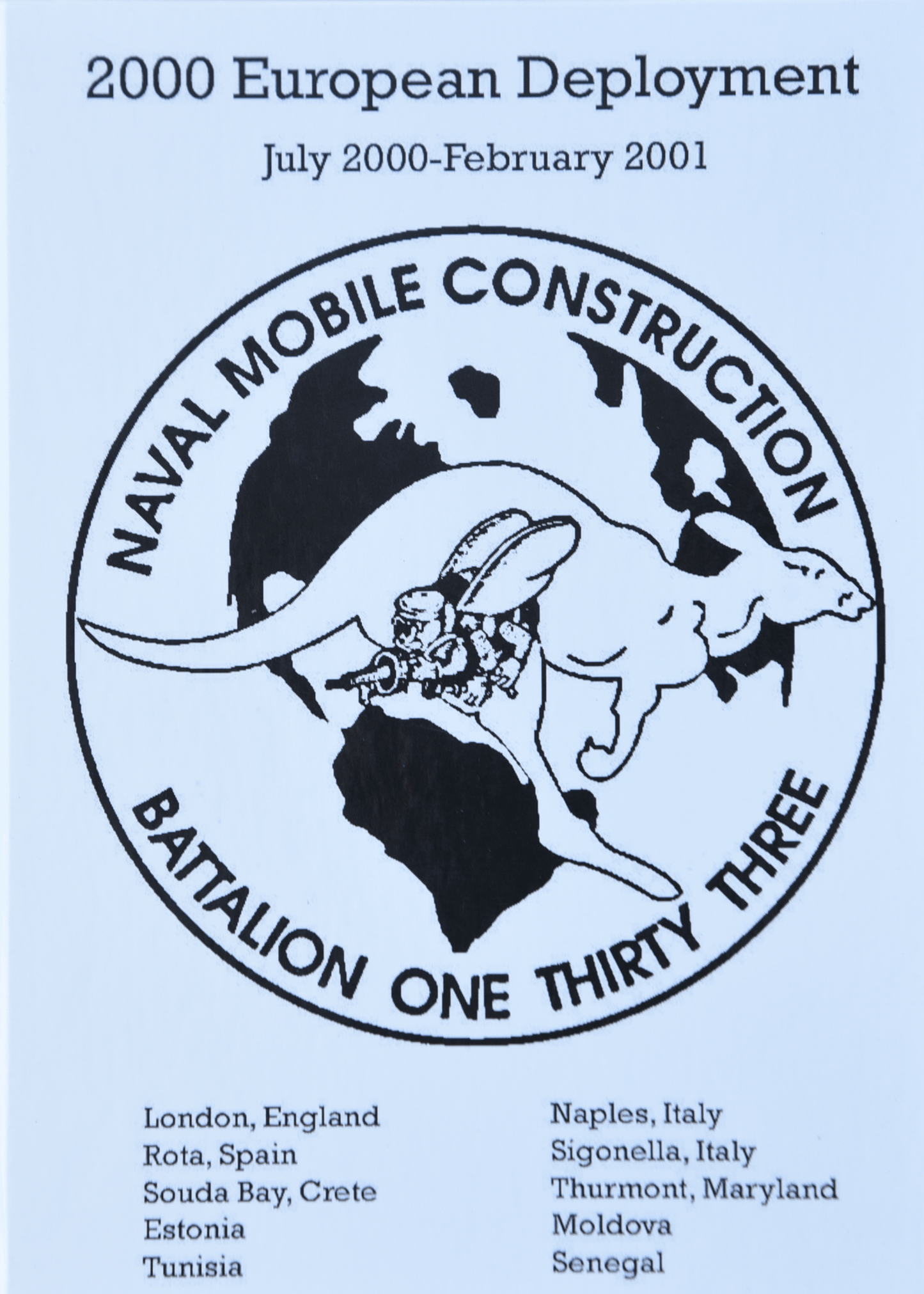 NMCB - 133 2000 - 2001 European Deployment Cruisebook - Bluewater Publishing