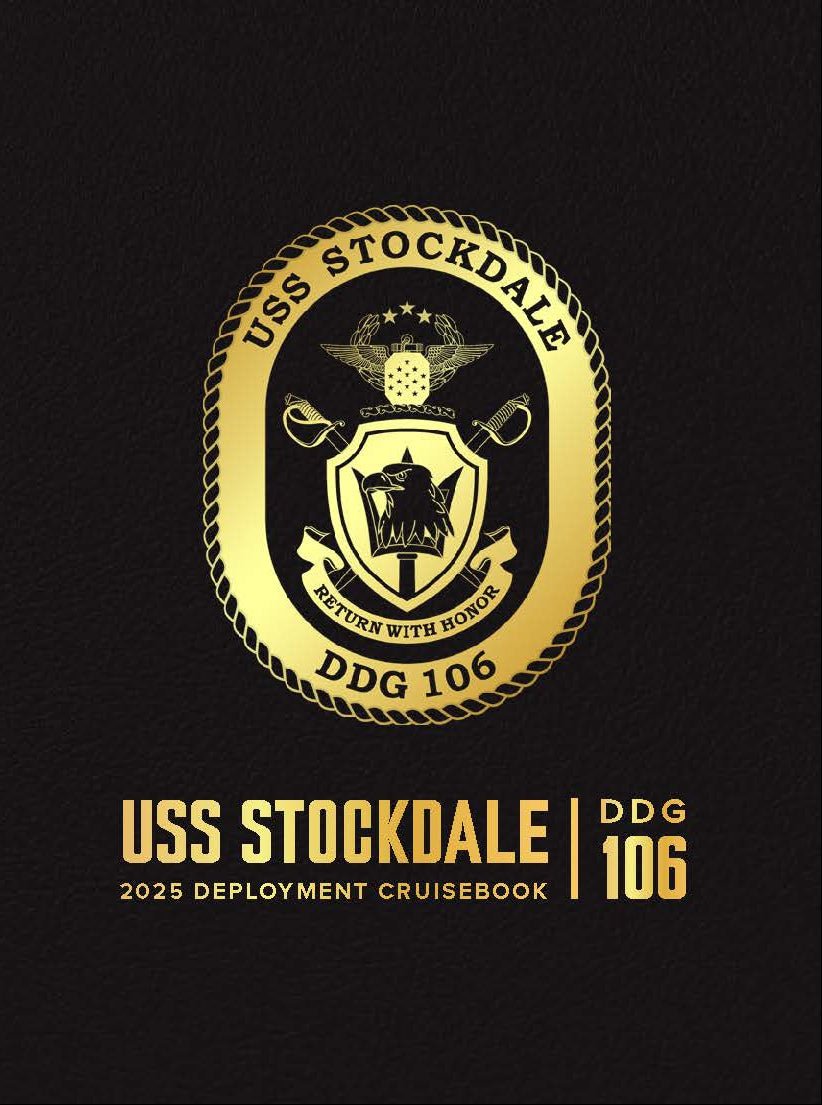USS Stockdale (DDG 106) 2025-2026 Deployment Cruisebook - Bluewater Publishing