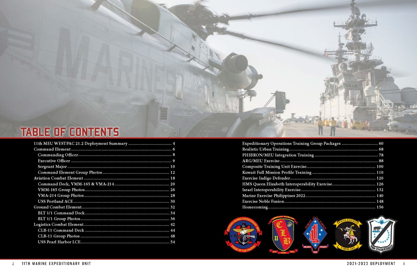 11th Marine Expeditionary Unit (11th MEU) 2021 - 2022 Deployment Cruisebook - Bluewater Publishing