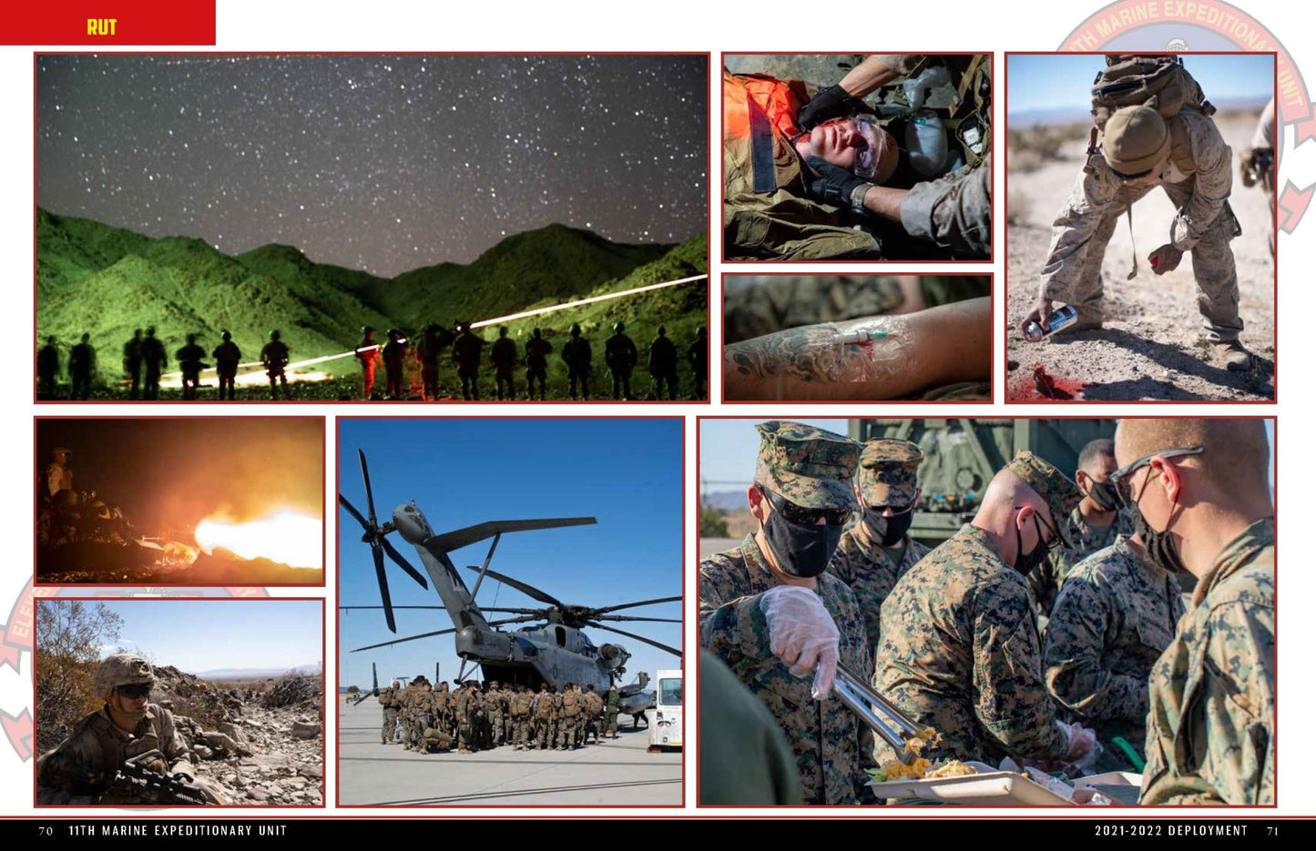 11th Marine Expeditionary Unit (11th MEU) 2021 - 2022 Deployment Cruisebook - Bluewater Publishing
