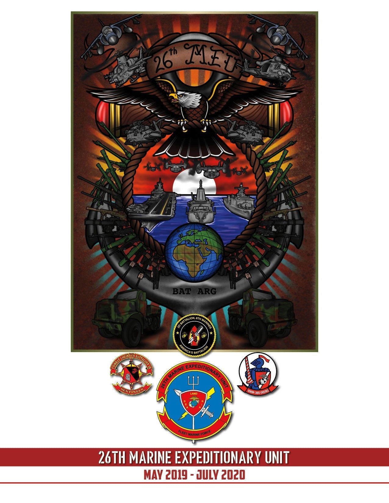26th Marine Expeditionary Unit 2019 - 2020 Deployment Cruisebook - Bluewater Publishing