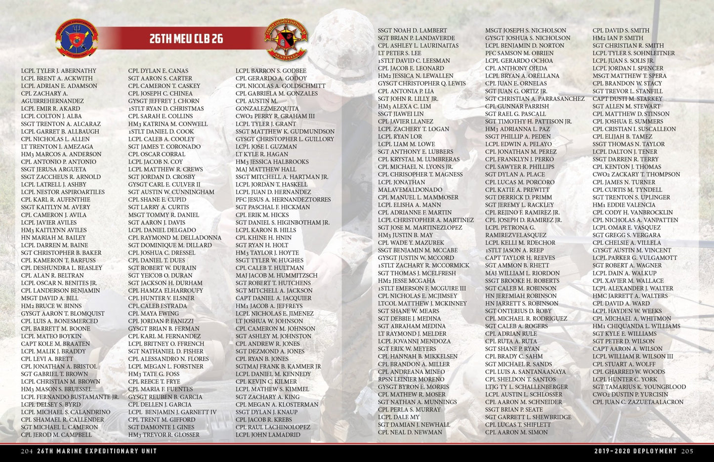 26th Marine Expeditionary Unit 2019 - 2020 Deployment Cruisebook - Bluewater Publishing
