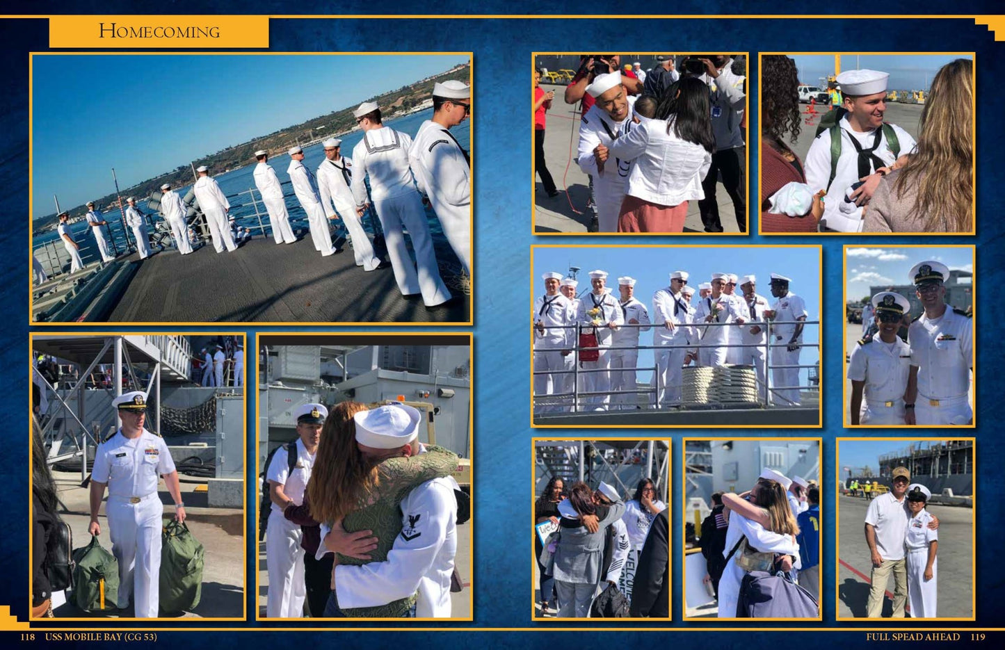 USS Mobile Bay (CG 53) 2018 - 2019 Deployment Cruisebook - Bluewater Publishing
