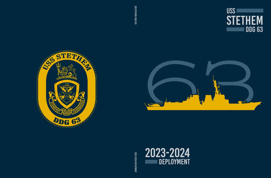 USS Stethem (DDG 63) 2023 - 24 Deployment Cruisebook - Bluewater Publishing