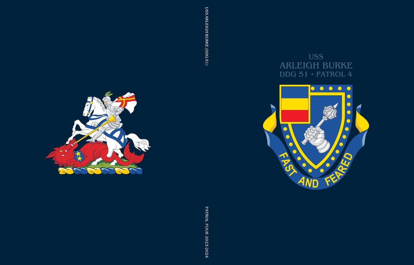USS Arleigh Burke (DDG 51) 2023 - 2024 Patrol 4 Deployment Cruisebook - Bluewater Publishing