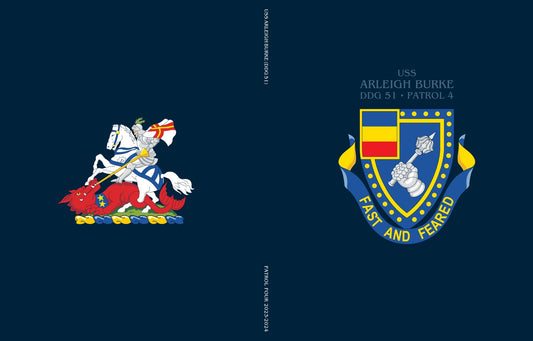 USS Arleigh Burke (DDG 51) 2023 - 2024 Patrol 4 Deployment Cruisebook - Bluewater Publishing