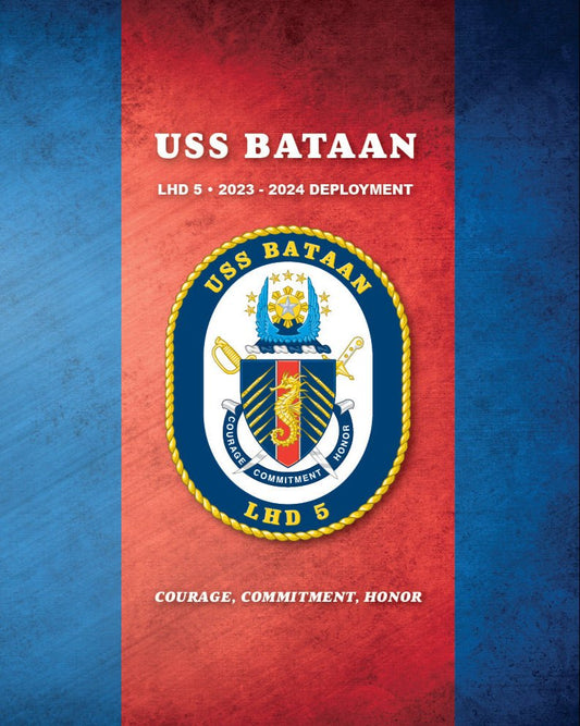 USS Bataan (LHD 5) 2023 - 2024 Deployment Cruisebook - Bluewater Publishing