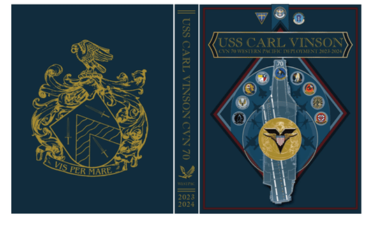 USS Carl Vinson (CVN 70) 2023 - 2024 Deployment Cruisebook - Bluewater Publishing