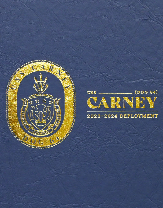 USS Carney (DDG 64) 2023 - 2024 Deployment Cruisebook - Bluewater Publishing