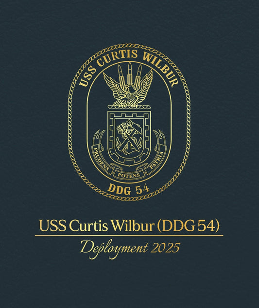 USS Curtis Wilbur (DDG 54) 2025 Deployment Cruisebook - Bluewater Publishing