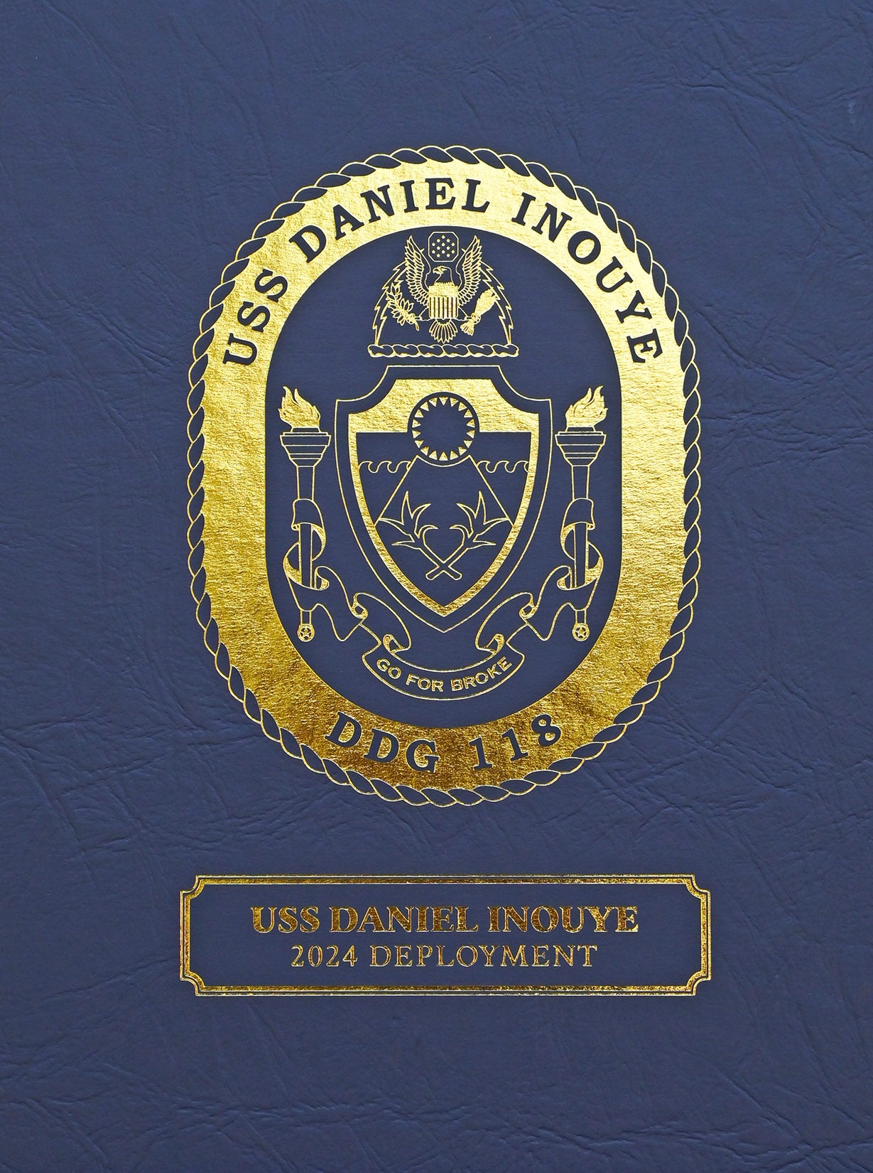 USS Daniel Inouye (DDG 118) 2024 Deployment Cruisebook - Bluewater Publishing