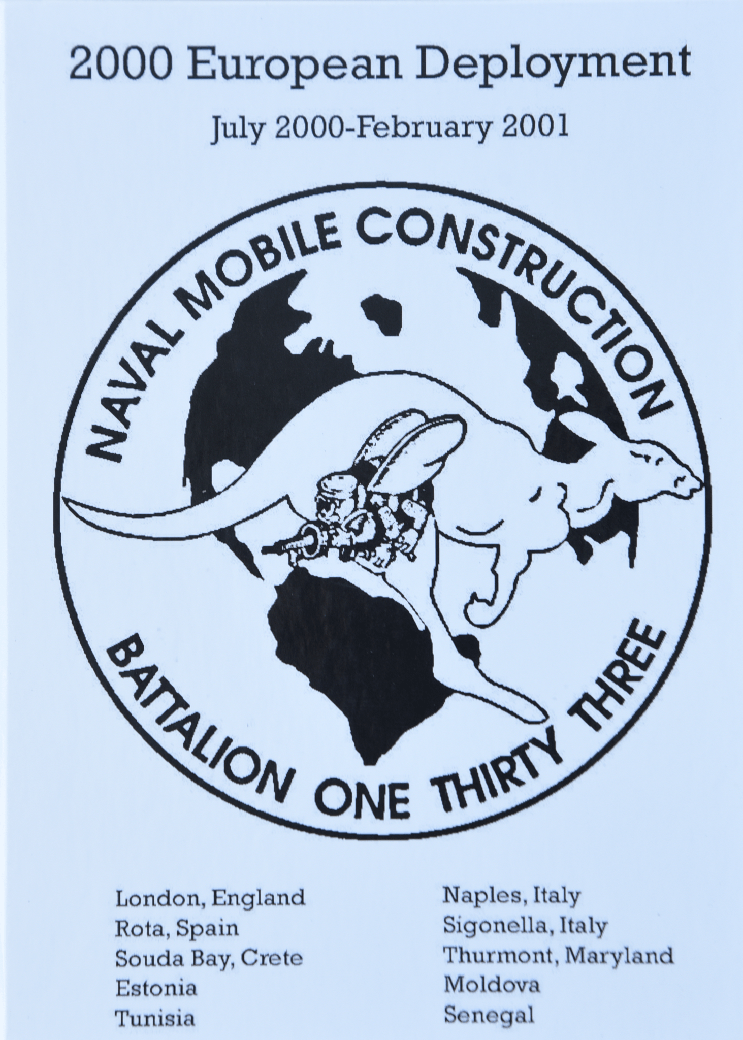 NMCB - 133 2000 - 2001 European Deployment Cruisebook - Bluewater Publishing