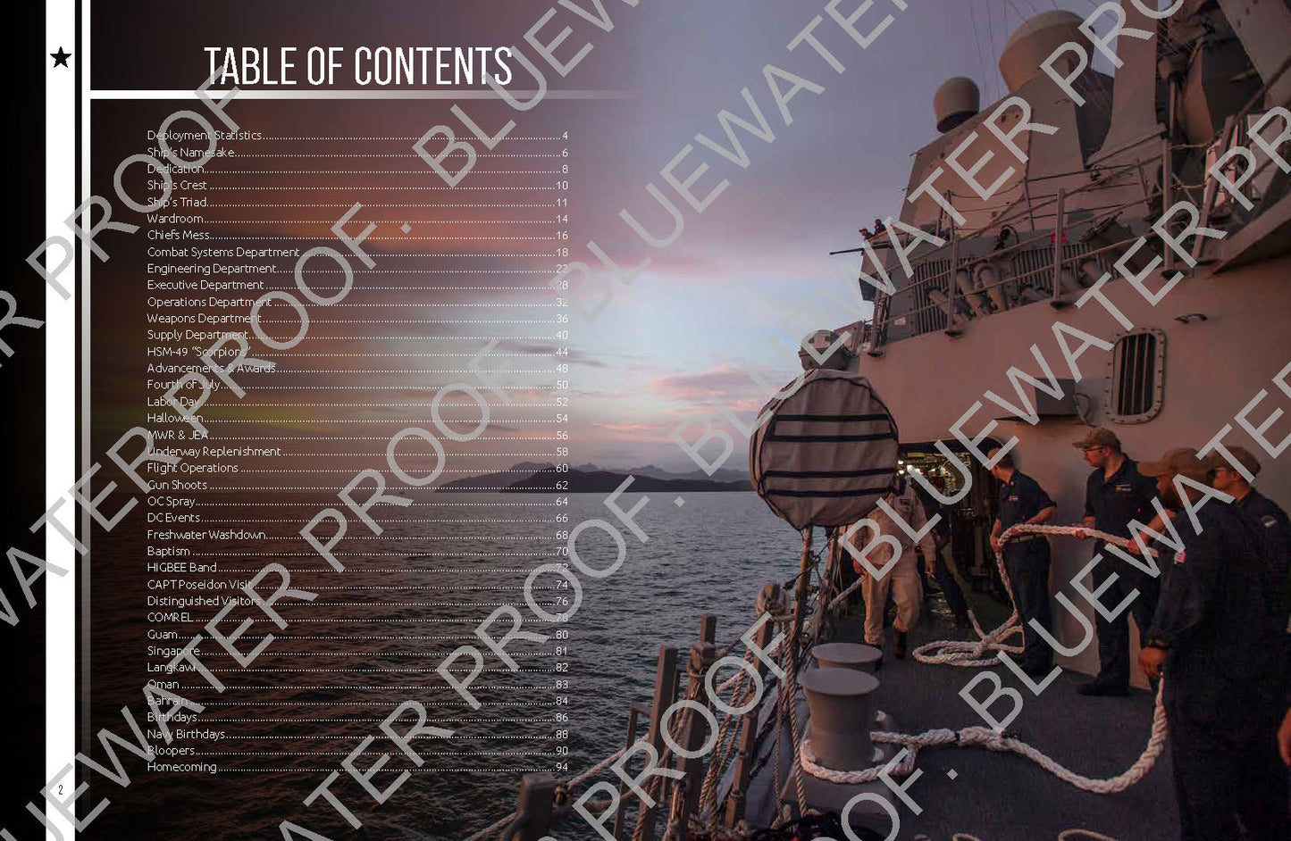 USS Lenah Sutcliffe Higbee (DDG 123) 2025 Deployment Cruisebook - Bluewater Publishing