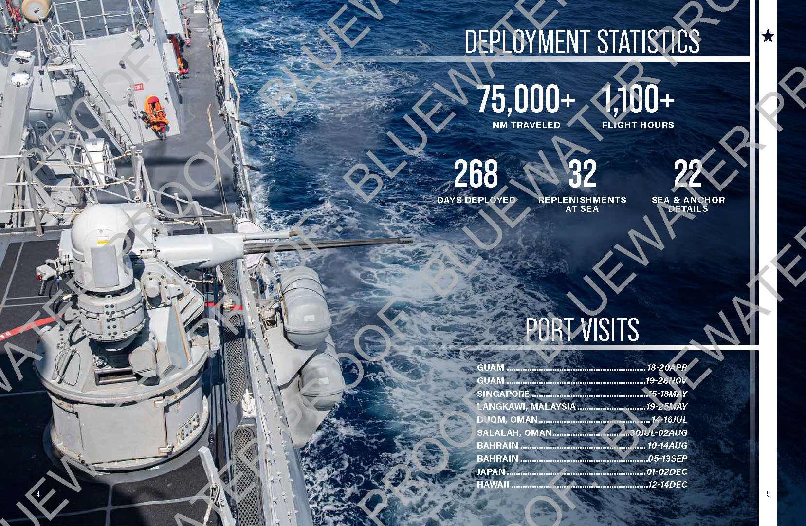 USS Lenah Sutcliffe Higbee (DDG 123) 2025 Deployment Cruisebook - Bluewater Publishing
