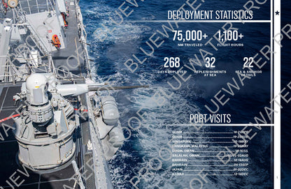 USS Lenah Sutcliffe Higbee (DDG 123) 2025 Deployment Cruisebook - Bluewater Publishing