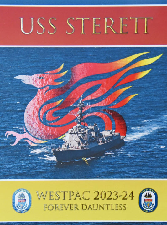 USS Sterett (DDG 104) 2023 - 2024 Deployment Cruisebook - Bluewater Publishing