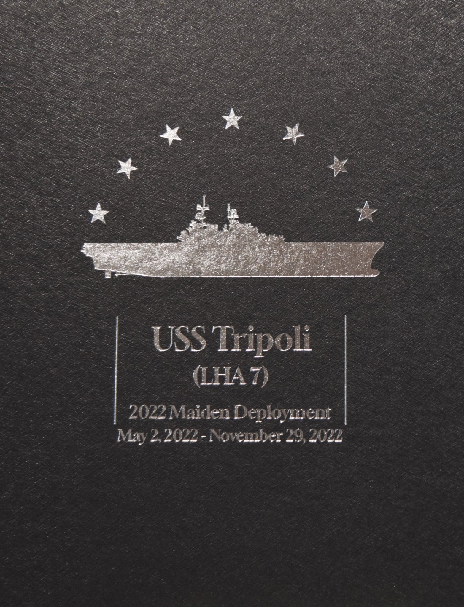 USS Tripoli (LHA 7) 2022 Maiden Deployment Cruisebook - Bluewater Publishing