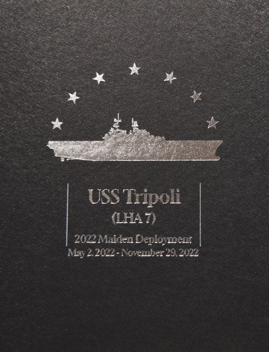 USS Tripoli (LHA 7) 2022 Maiden Deployment Cruisebook - Bluewater Publishing