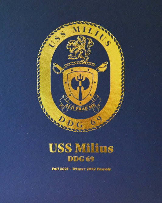 USS Milius (DDG 69) 2022 Deployment Cruisebook - Bluewater Publishing