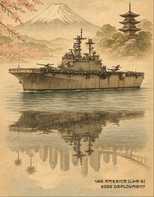 USS America (LHA 6) 2025 Deployment Cruisebook - Bluewater Publishing