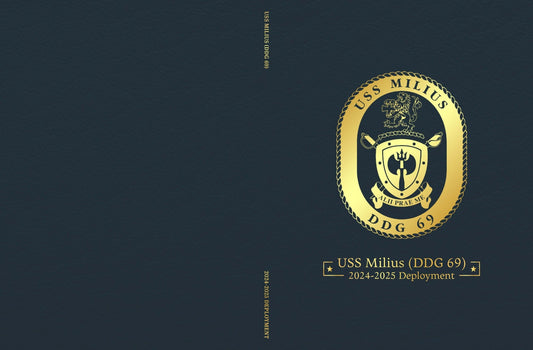 USS Milius (DDG 69) 2024 - 2025 Deployment Cruisebook - Bluewater Publishing