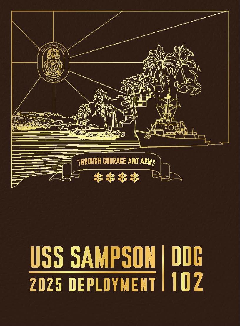USS Sampson (DDG 102) 2025 Deployment Cruisebook - Bluewater Publishing