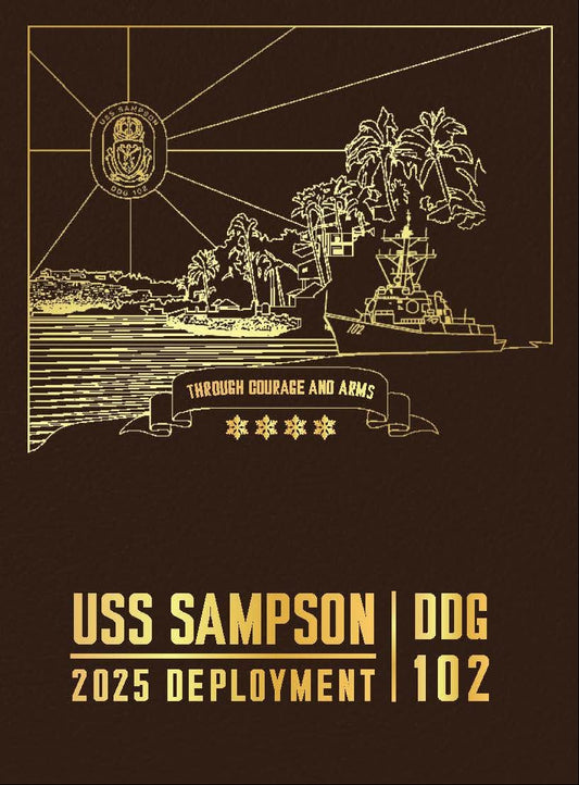 USS Sampson (DDG 102) 2025 Deployment Cruisebook - Bluewater Publishing