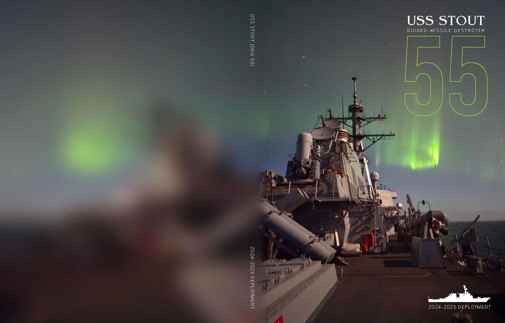 USS Stout (DDG 55) 2024 - 2025 Deployment Cruisebook - Bluewater Publishing