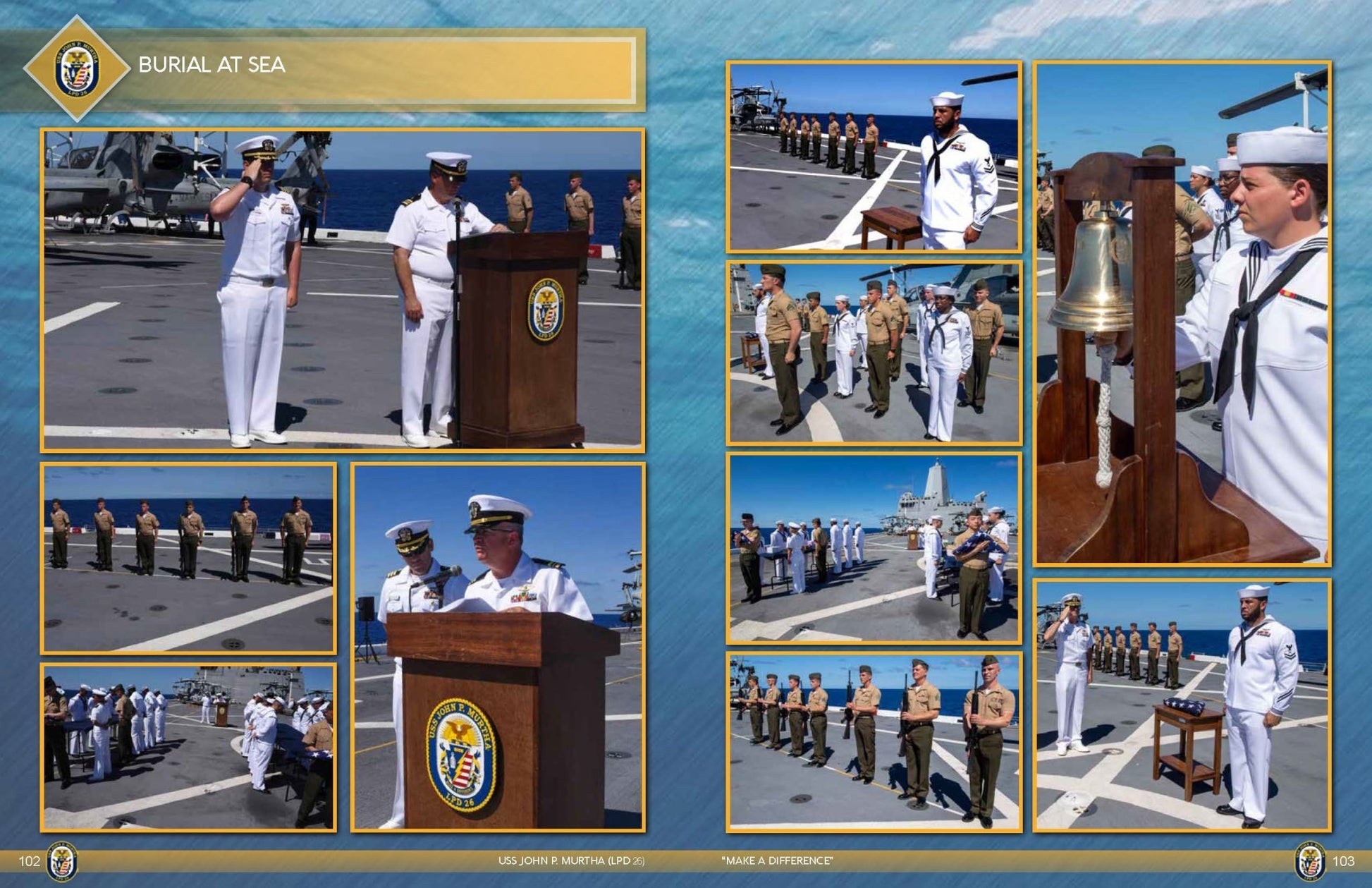 USS John P. Murtha (LPD 26) 2019 Maiden Deployment Cruisebook - Bluewater Publishing
