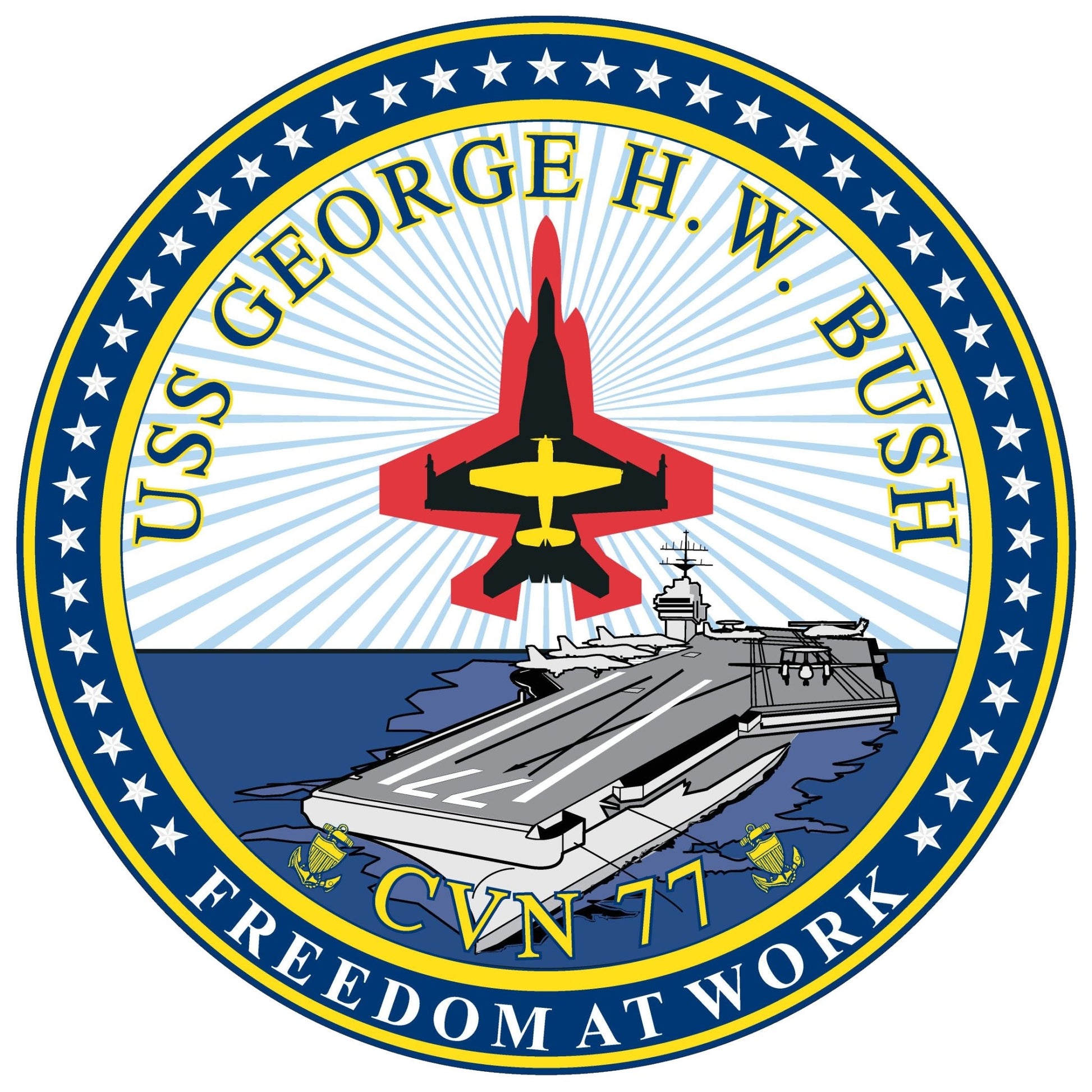 USS George H.W. Bush (CVN 77) 2022 - 2023 Deployment Cruisebook - Bluewater Publishing