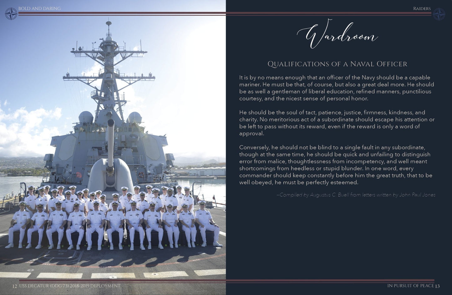 USS Decatur (DDG 73) 2018 - 2019 Deployment Cruisebook - Bluewater Publishing