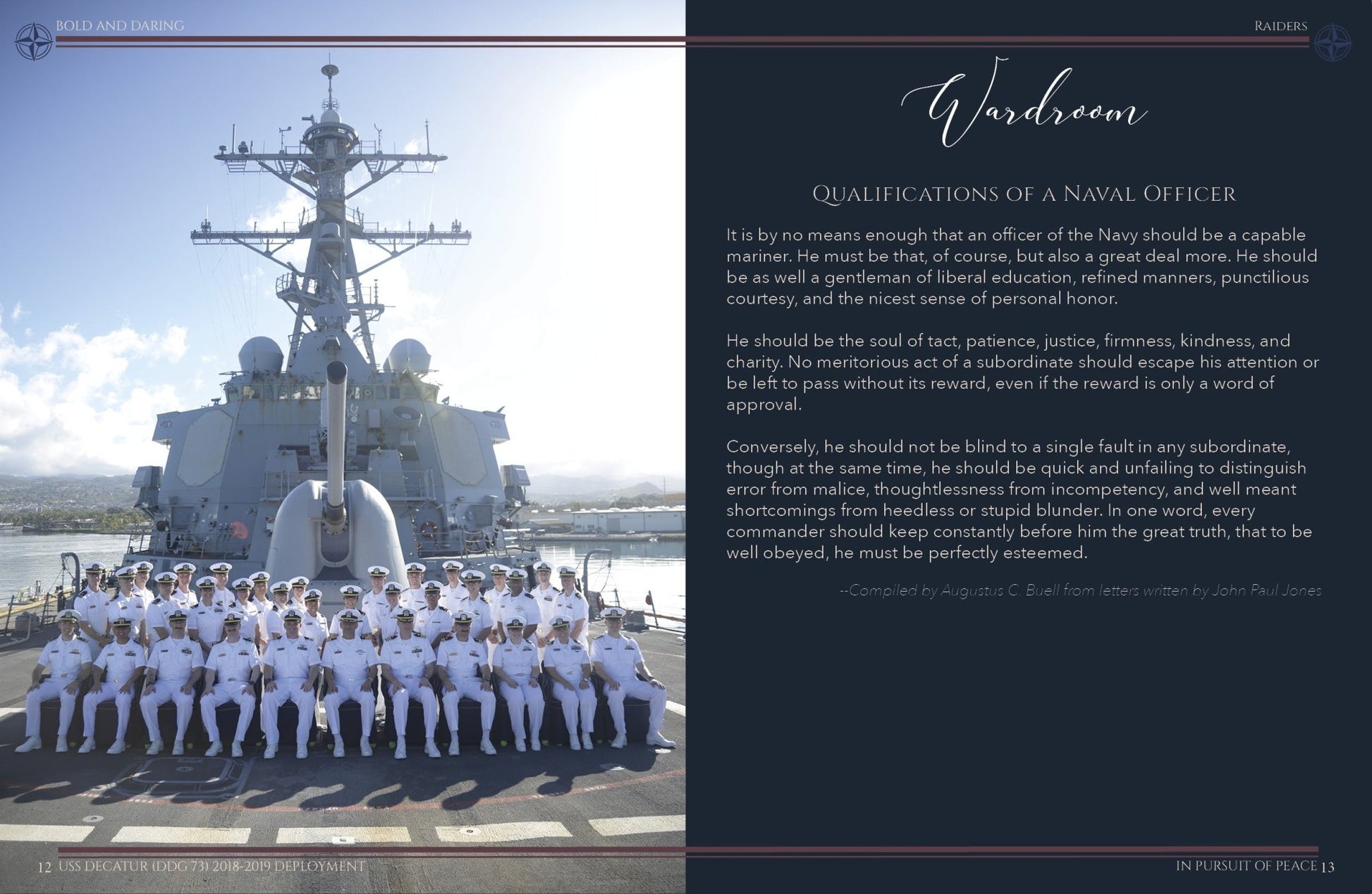 USS Decatur (DDG 73) 2018 - 2019 Deployment Cruisebook - Bluewater Publishing