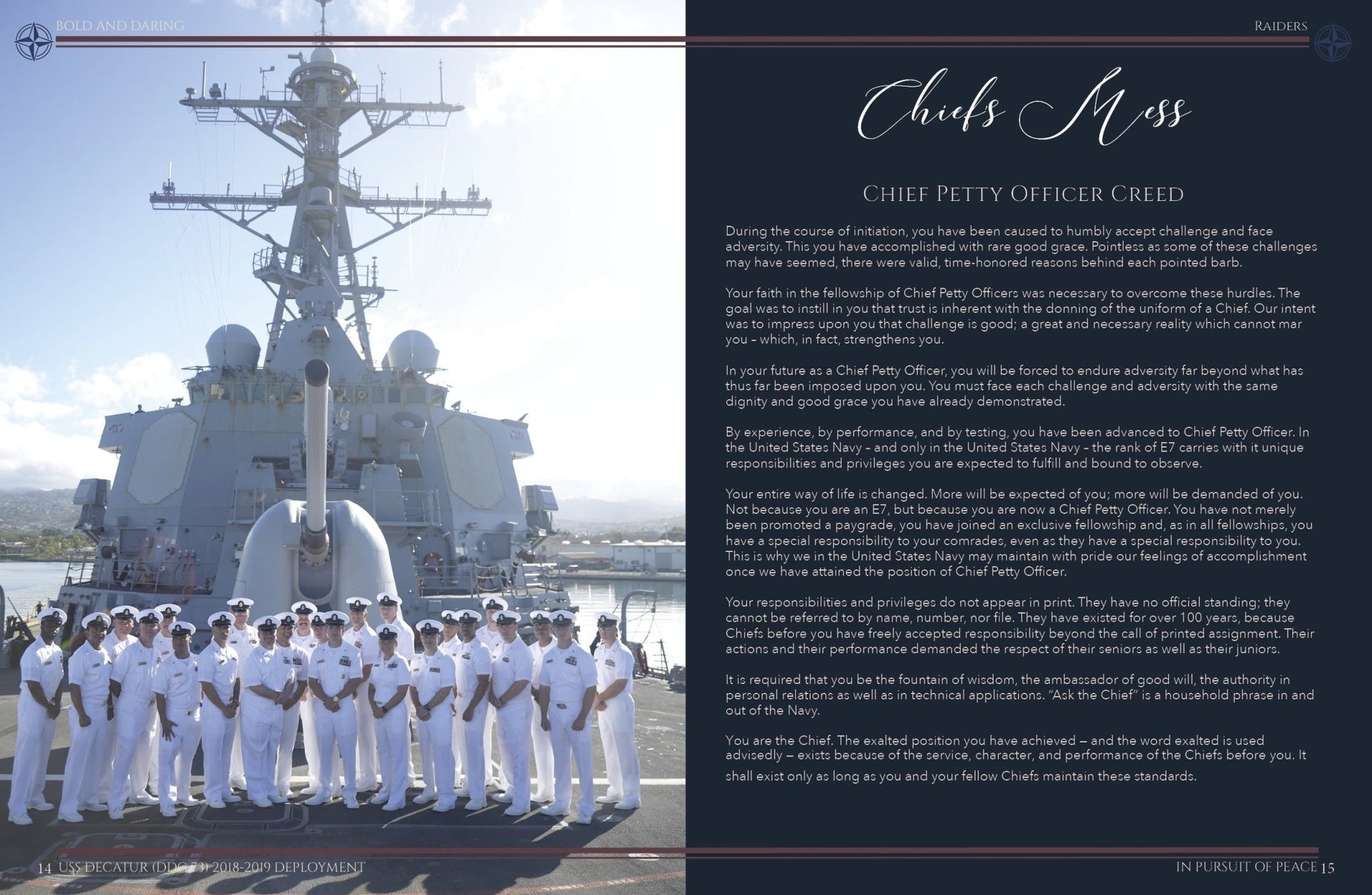 USS Decatur (DDG 73) 2018 - 2019 Deployment Cruisebook - Bluewater Publishing