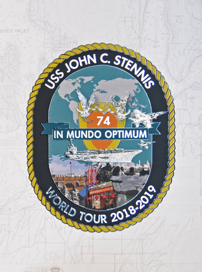 USS John C. Stennis (CVN 74) 2018 - 2019 Deployment Cruisebook - Bluewater Publishing