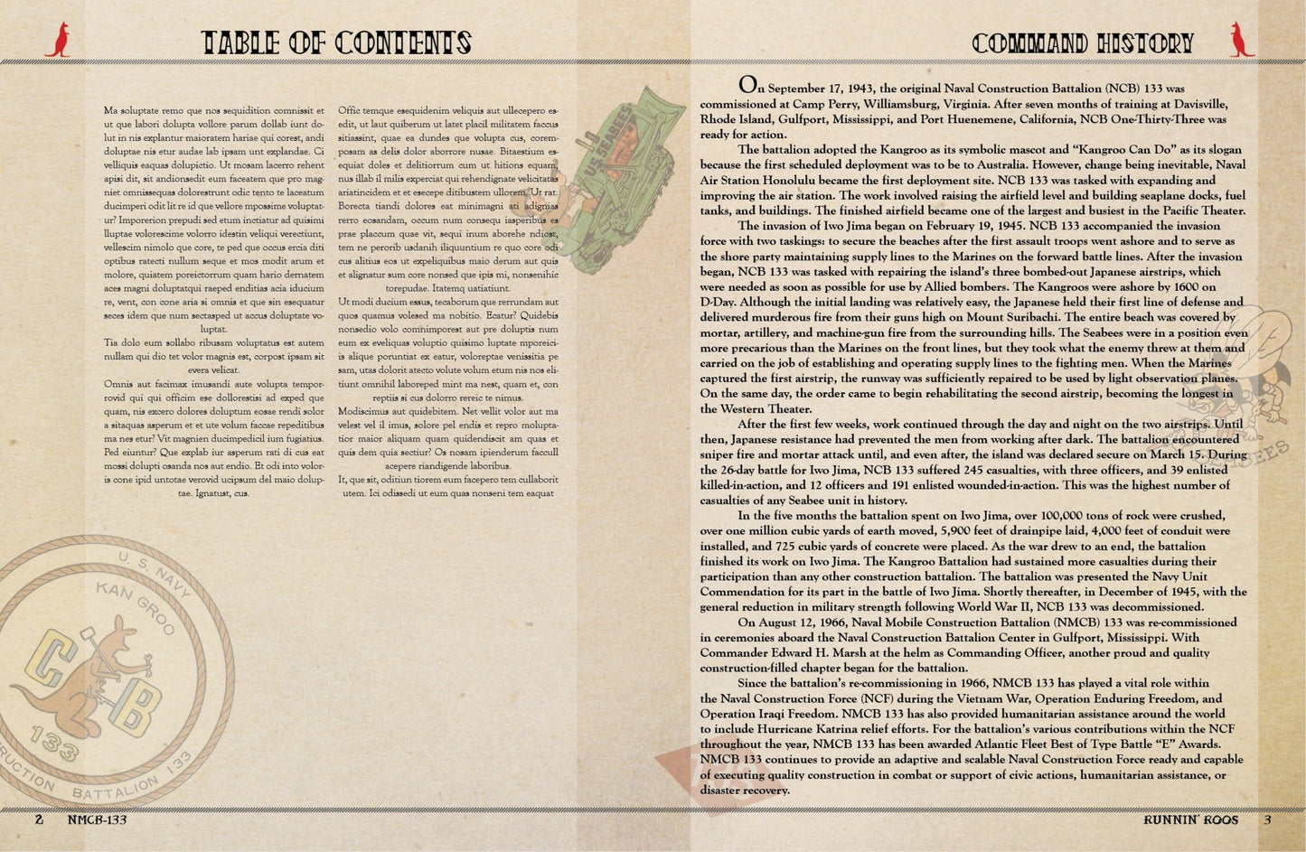 NMCB - 133 2022 Deployment Cruisebook - Bluewater Publishing