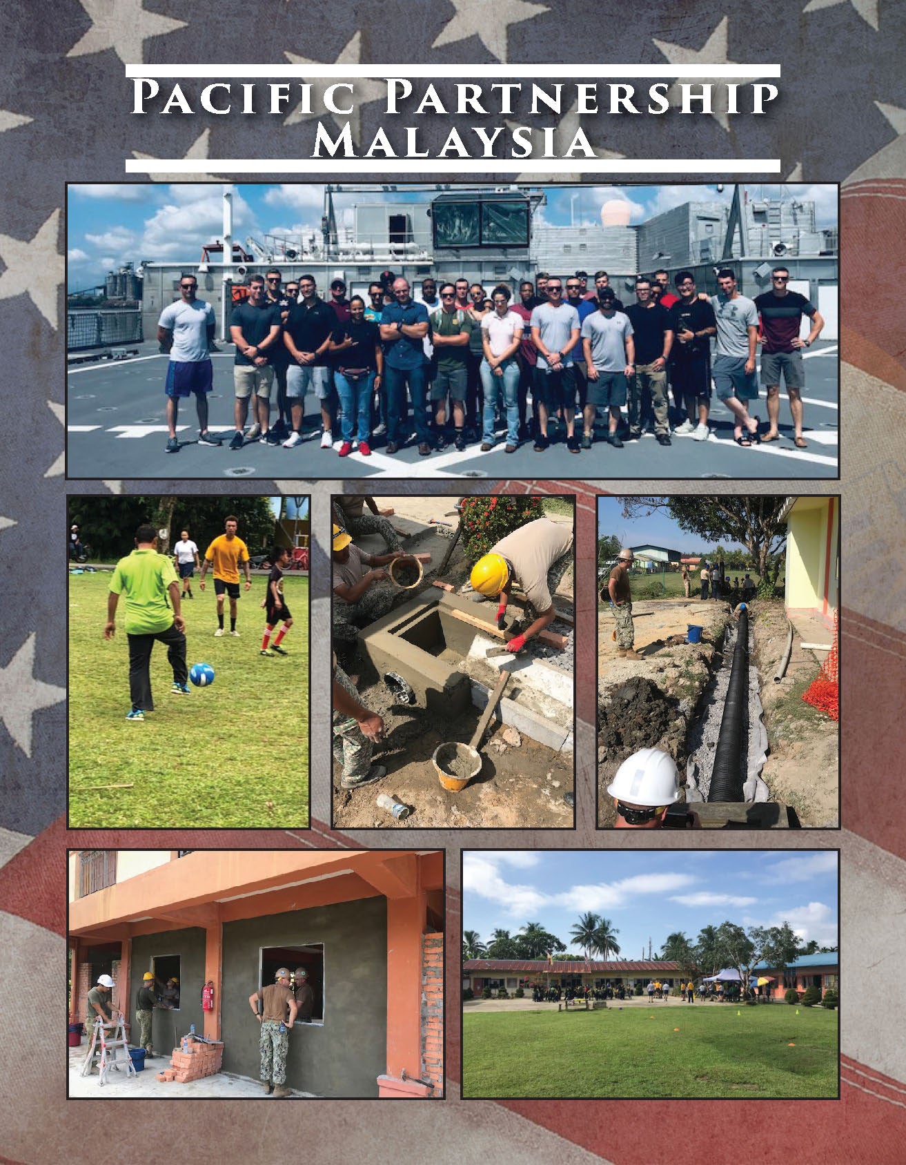 Naval Mobile Construction Battalion Three (NMCB 3) 2018 - 19 Deployment Cruisebook - Bluewater Publishing