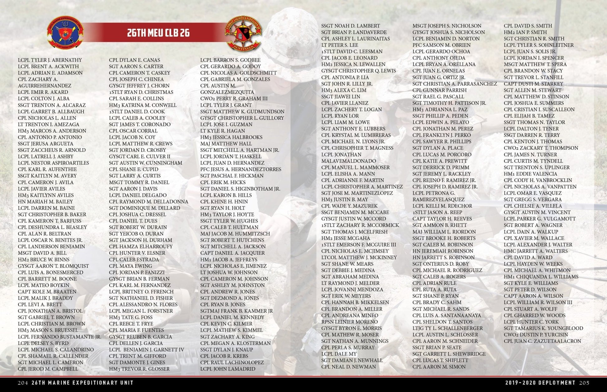 26th Marine Expeditionary Unit 2019 - 2020 Deployment Cruisebook - Bluewater Publishing