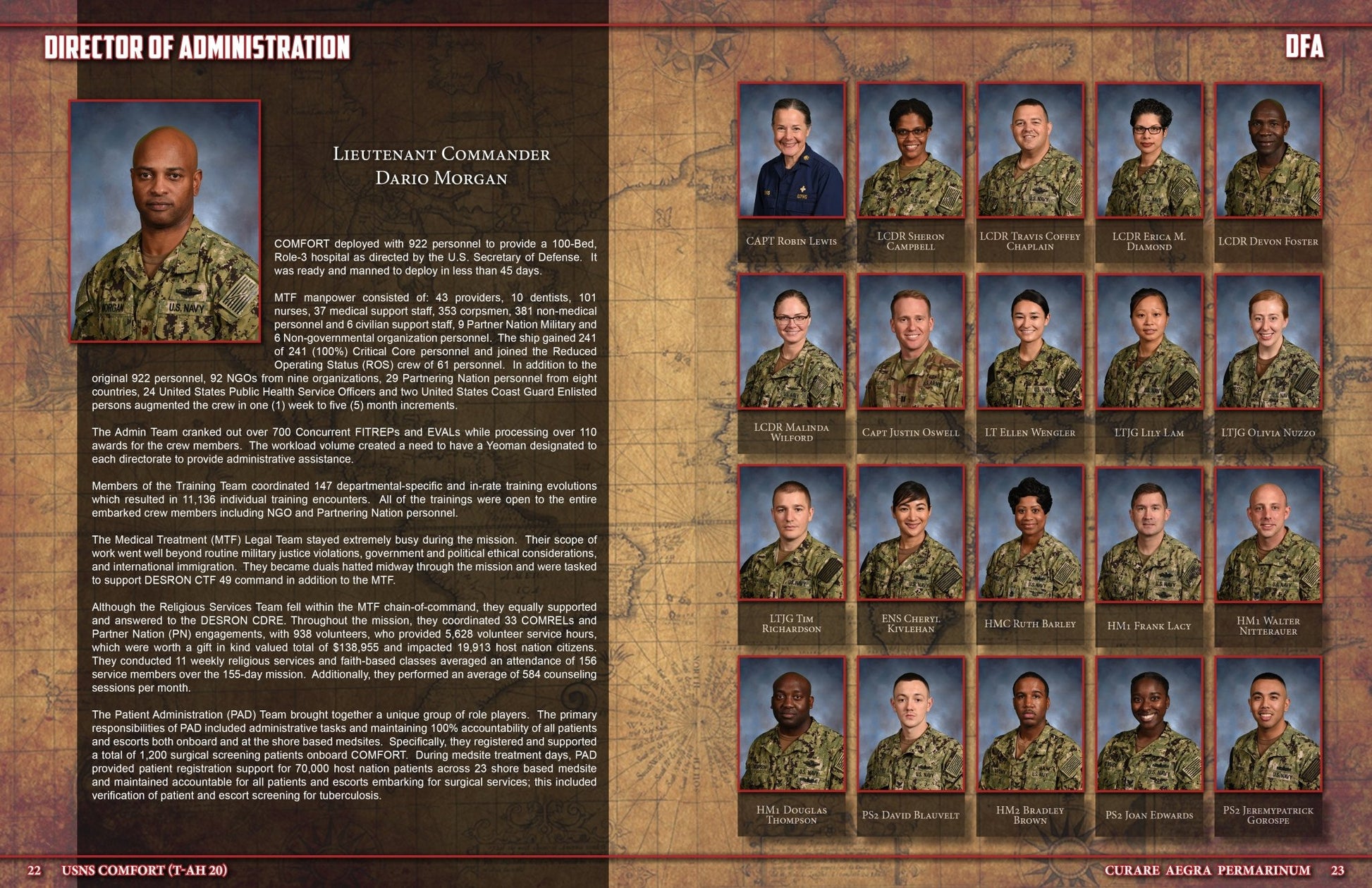 USNS Comfort (T - AH 20) 2019 Deployment Cruisebook - Bluewater Publishing