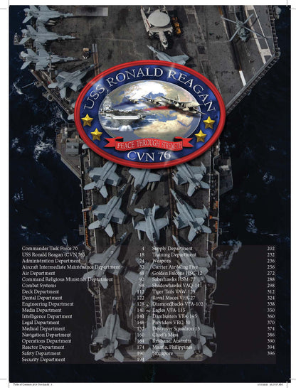 USS Ronald Reagan (CVN 76) 2019 Deployment Cruisebook - Bluewater Publishing