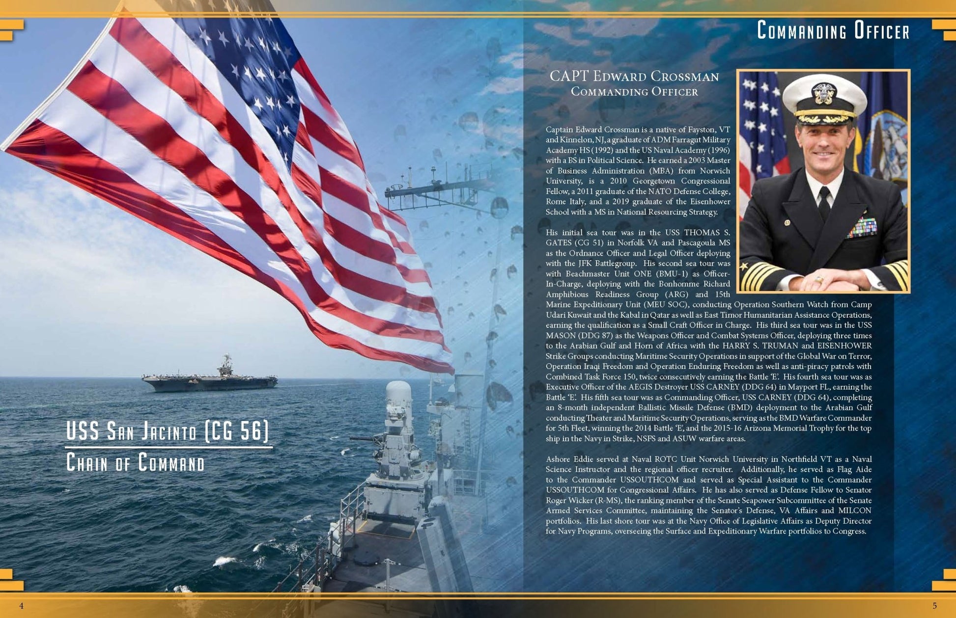 USS San Jacinto (CG 56) 2020 Deployment Cruisebook - Bluewater Publishing