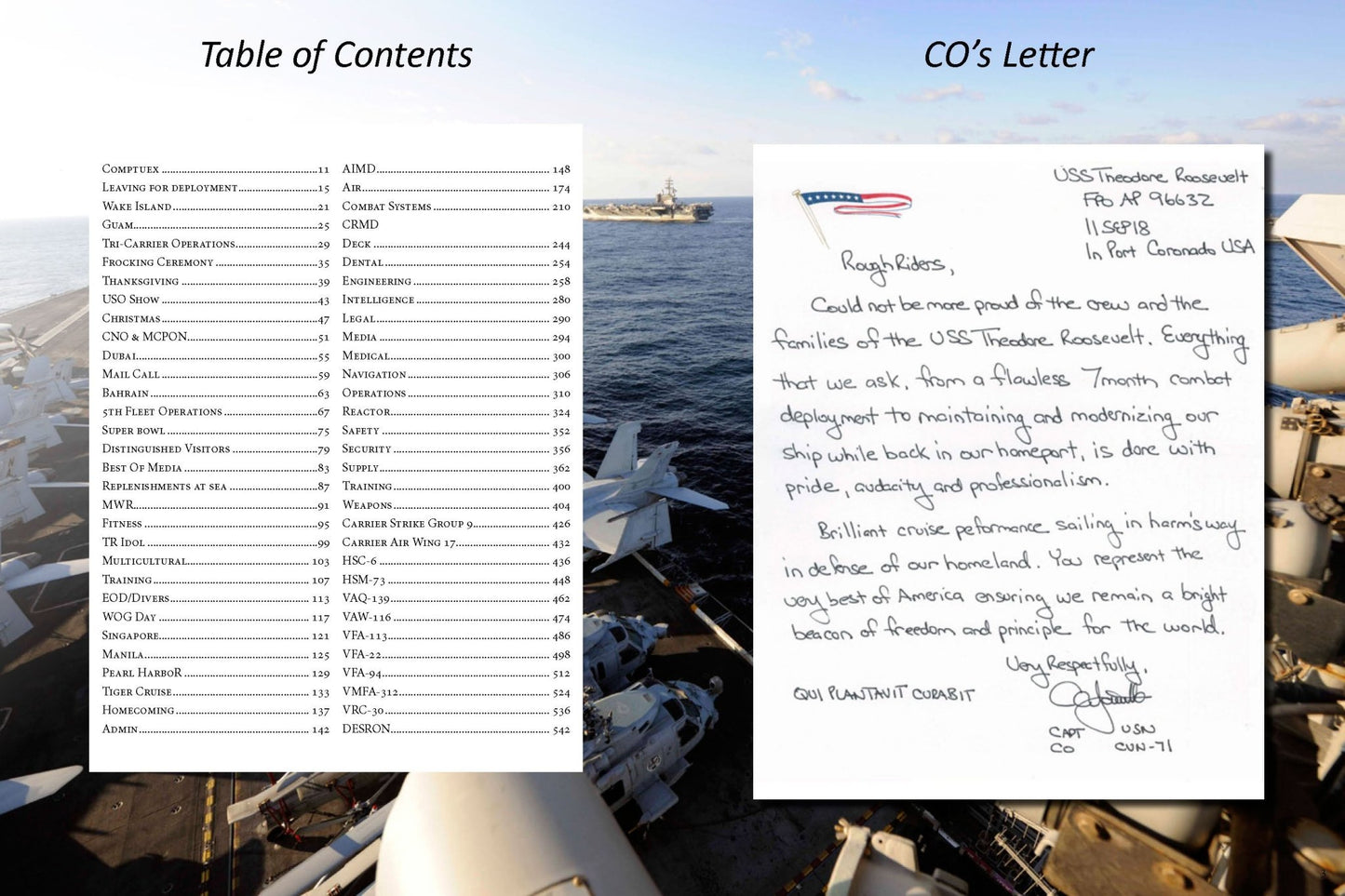 USS Theodore Roosevelt (CVN 71) 2017 - 2018 Deployment Cruisebook - Bluewater Publishing