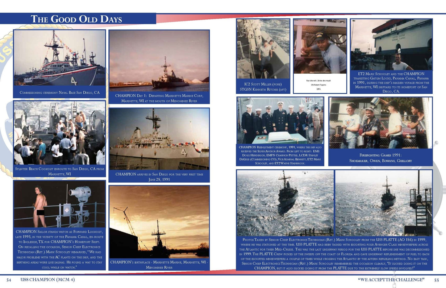 USS Champion (MCM 4) Decommissioning Cruisebook 2020 - Bluewater Publishing