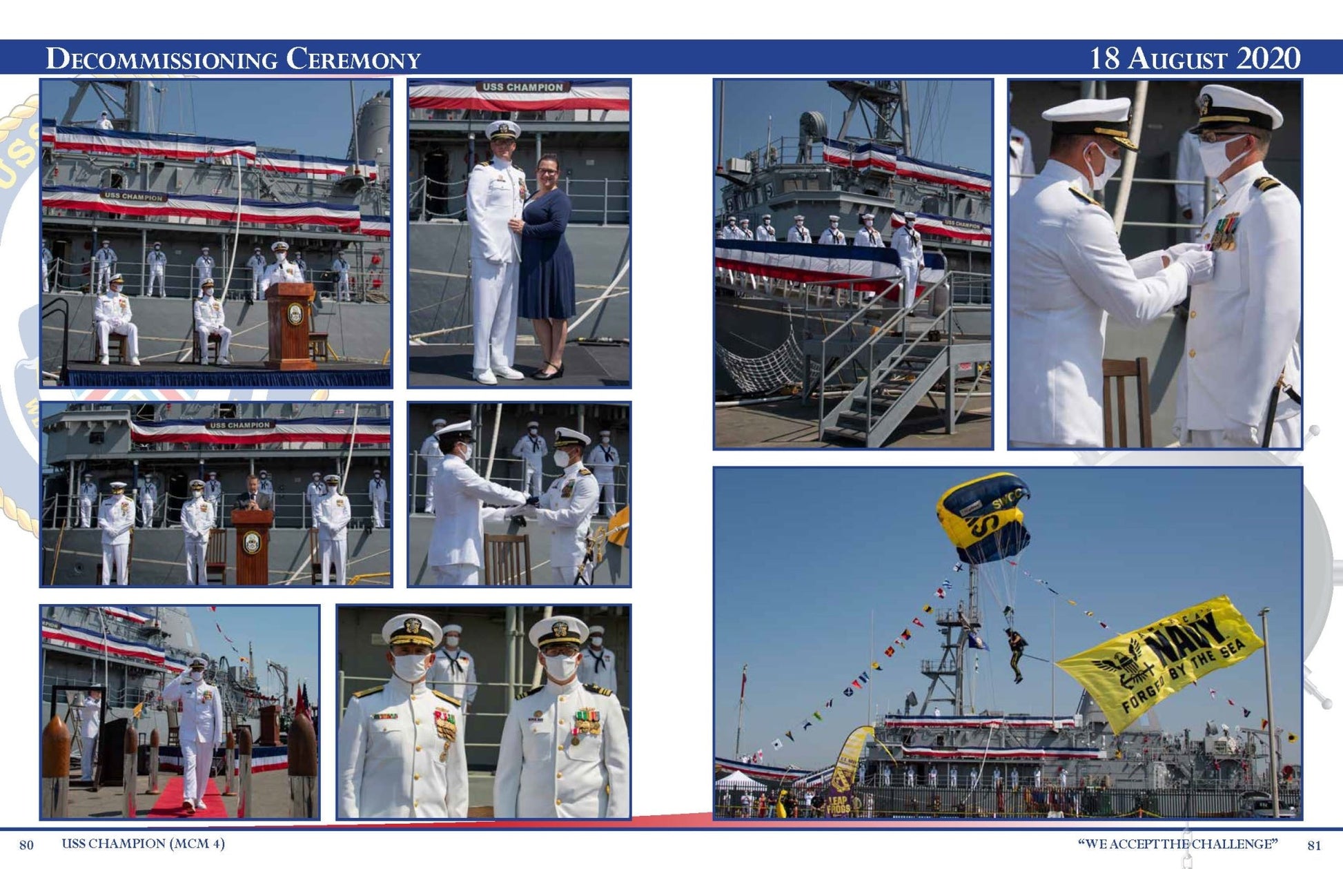 USS Champion (MCM 4) Decommissioning Cruisebook 2020 - Bluewater Publishing