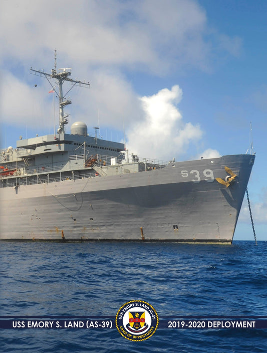 USS Emory S. Land (AS - 39) 2019 - 2020 Deployment Cruisebook - Bluewater Publishing