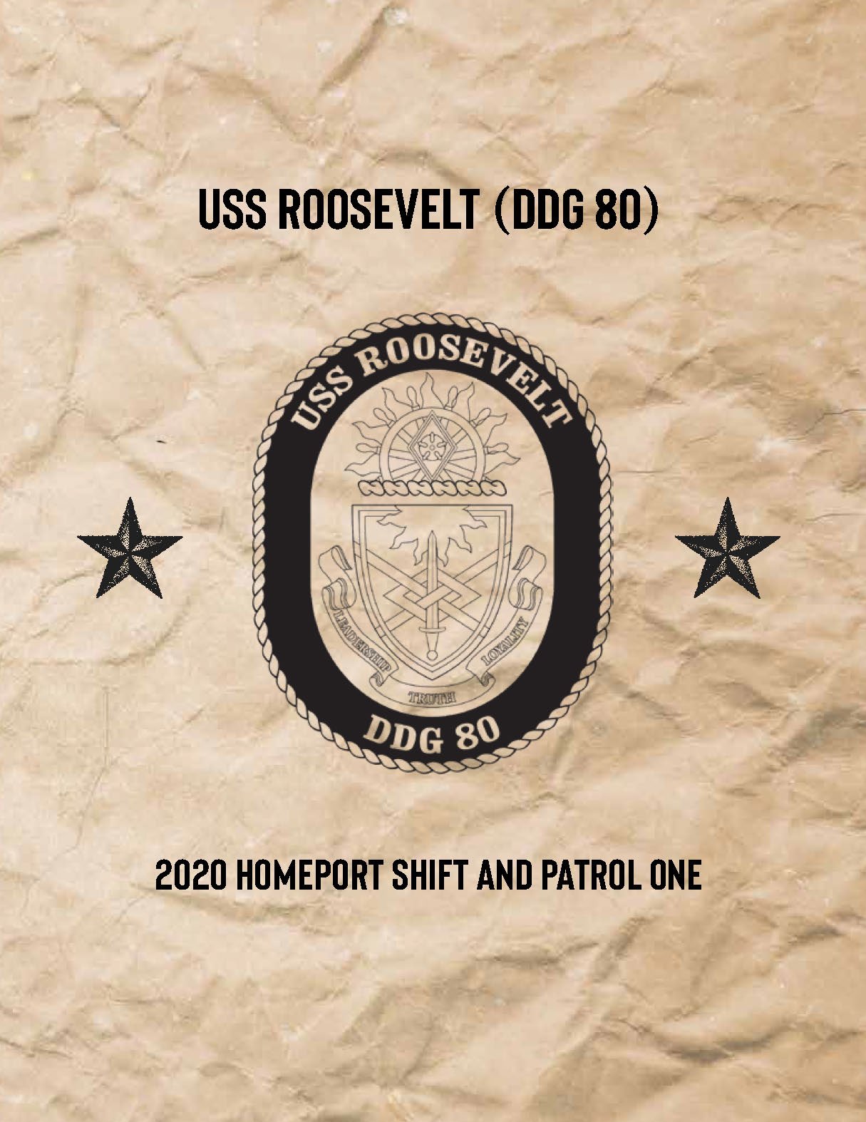 USS Roosevelt (DDG 80) 2020 Deployment Cruisebook - Bluewater Publishing