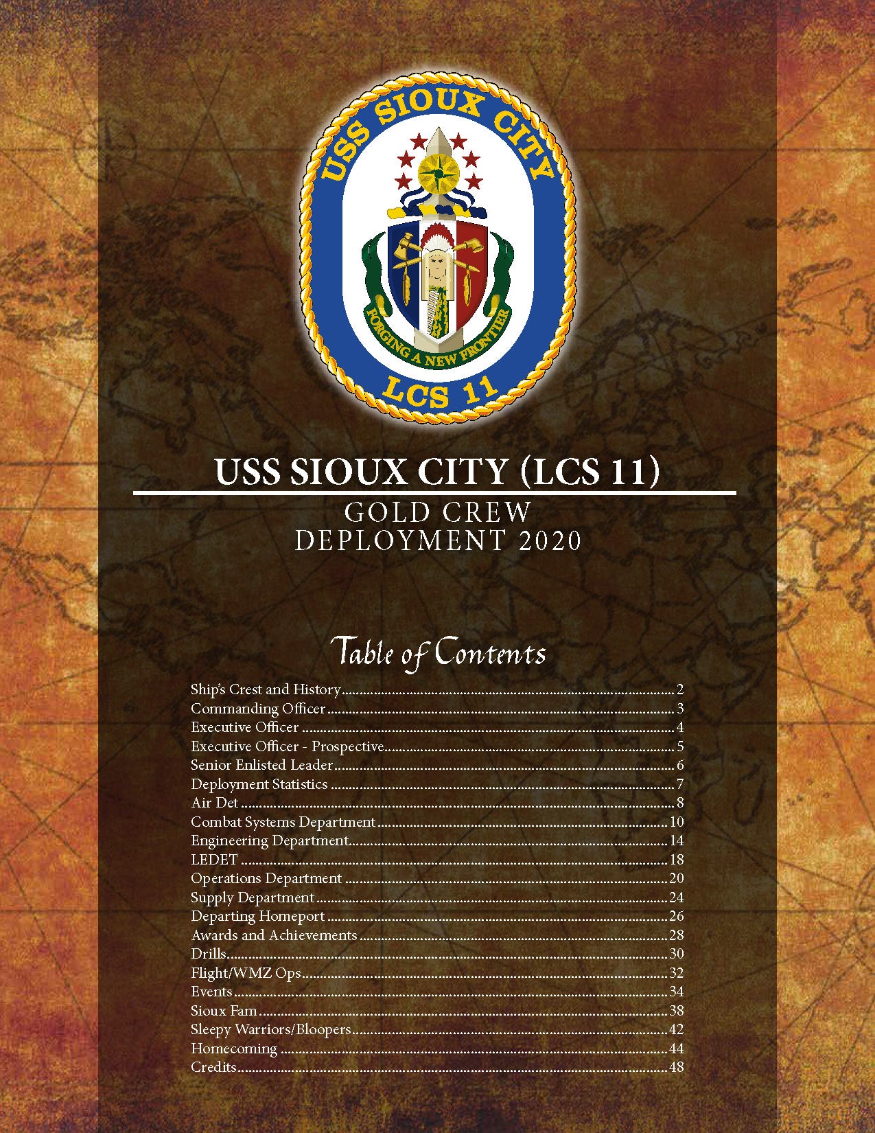 USS Sioux City (LCS 11) Gold Crew Cruisebook 2020 - Bluewater Publishing