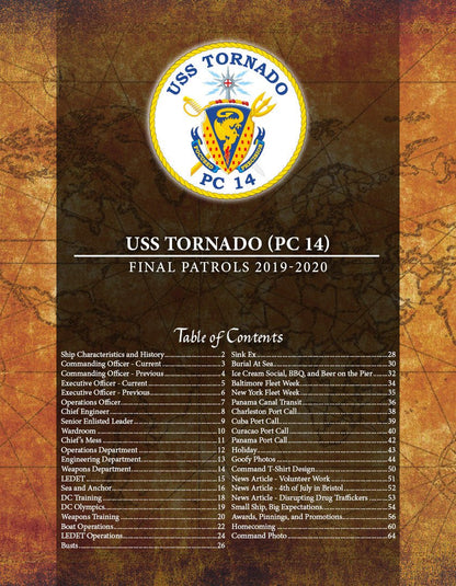 USS Tornado (PC - 14) Final Patrols Cruisebook 2019 - 2020 - Bluewater Publishing