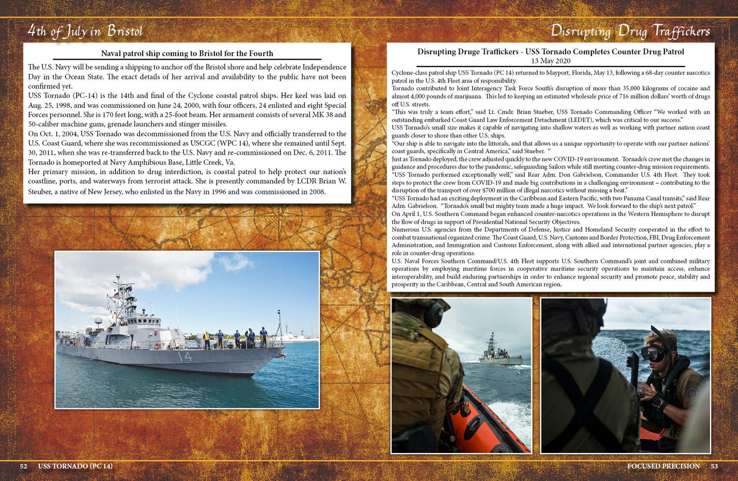 USS Tornado (PC - 14) Final Patrols Cruisebook 2019 - 2020 - Bluewater Publishing
